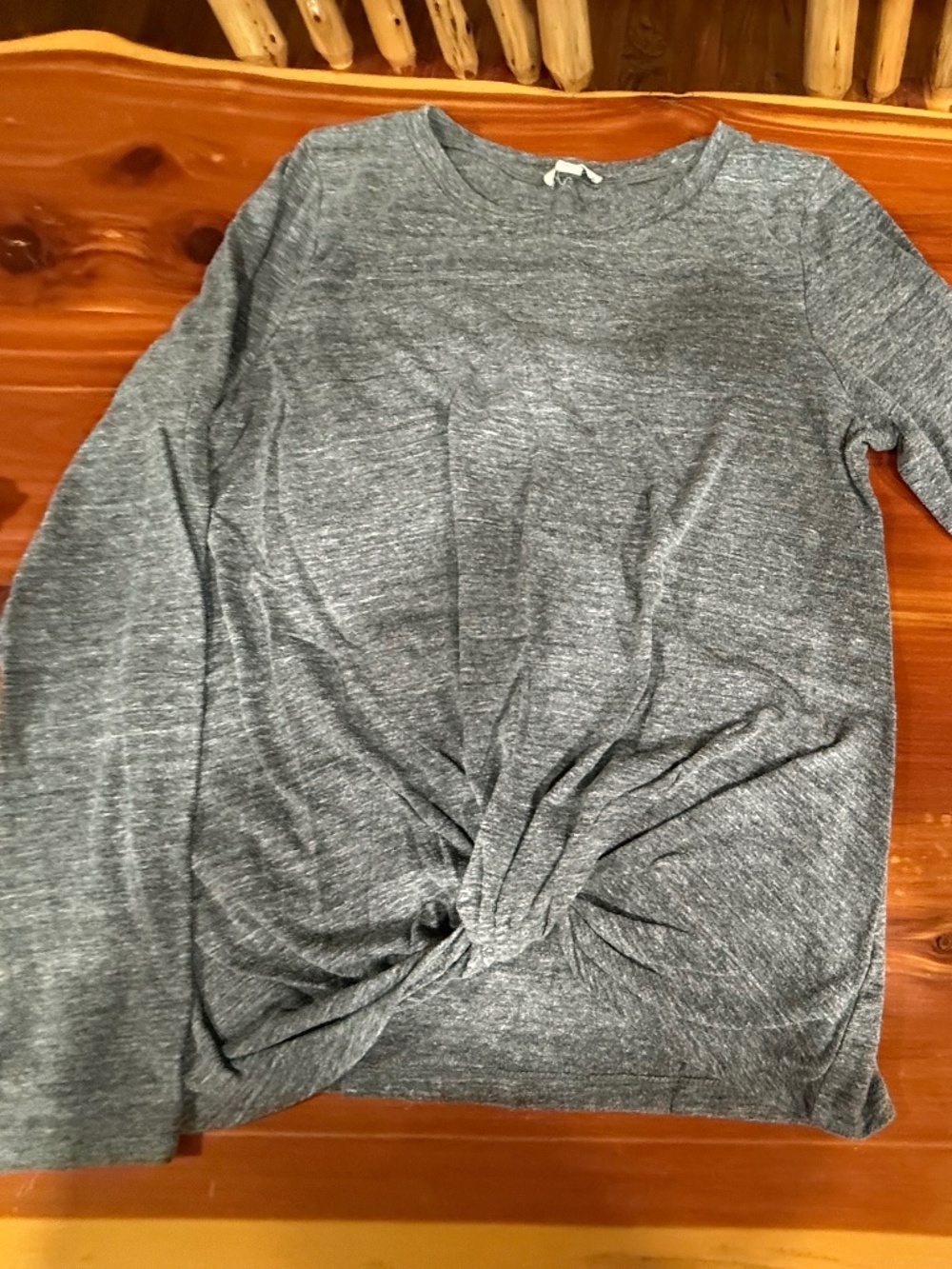 cross over front long sleeve tshirt